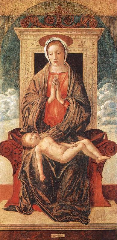 BELLINI, Giovanni Madonna Enthroned Adoring the Sleeping Child jhkj China oil painting art